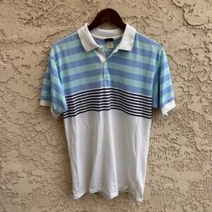 Jantzen Vintage Striped Polo Shirt Mens Large